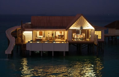 Sunset Family Water Pool Villa with Slide – 2 Bedroom at RAH GILI MALDIVES